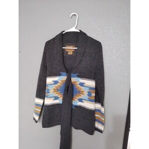 Walls Ranch Wear Aztec Sweater Women's Small Southwestern Wool Blend